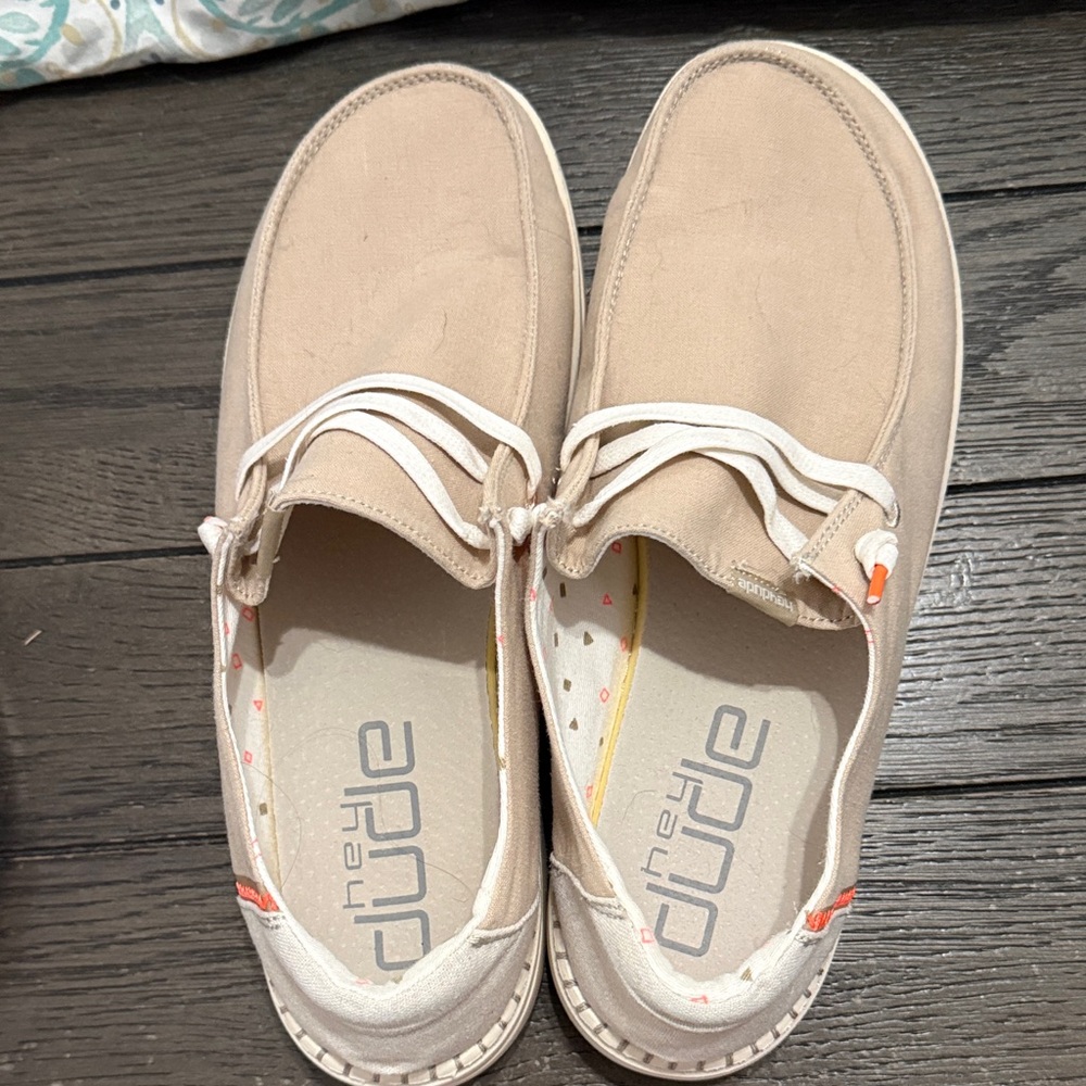 Hey Dude Wendy Break Brushed Linen - Slip-On Shoes (Size 11)